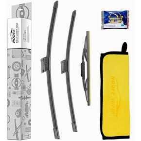 3 Wipers 24"+17"+13" Front Wiper Blades Replacement for Chevrolet Chevy Equinox GMC Terrain 2010 2011 2012 2013 2014 2015 2016 2017 Windshield Blade & Back Rear Window Blade,Pinch Tab,22868413