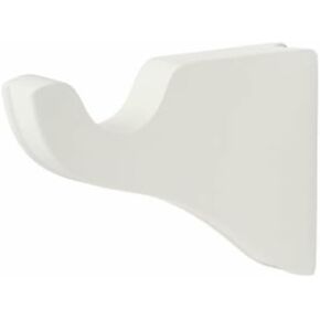 Kirsch Wood Trends Classics 3 1/2" Return Center Bracket for 1 3/8" pole, White , (MPN# 5611EG025)