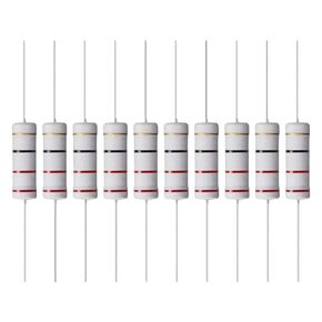 YOKIVE 10 Pcs Metal Oxide Film Resistors, Axis Lead Resistor, Keep Normal Circuit Operation, Great for Electric Power Equipment (Grey, 5W, 22 Ohm)