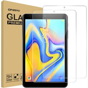 Orzero (2 Pack) Tempered Glass Screen Protector Compatible for Samsung Galaxy Tab A 8.0 inch 2018 (Only Fits for SM-T387 Model), 9 Hardness HD Anti-Scratch Full-Coverage (Lifetime Replacement)