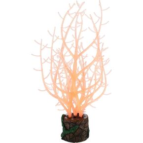Silicone Glowing Aquarium Tree Coral, Fluorescence Aquatic Artificial Coral for Fish Tank Decoration (Blue)