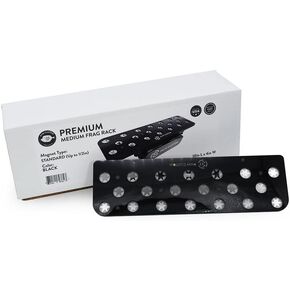 رف مغناطيسي متوسط ​​الحجم ممتاز أسود مع قفل فراغ | حامل أكريليك 20 فتحة للشعاب المرجانية لحوض السمك (مغناطيس زجاجي 3/4 بوصة) in Kuwait