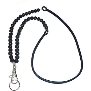 Hidden Hollow Beads Beaded Women's Lanyard Strap, Cell Phone Exersize Teacher Nurse Keys Keychain ID Card Badge Holder