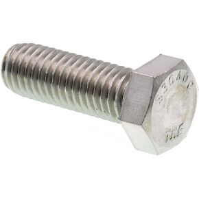 Prime-Line 9060398 Hex Bolts, 1/2 In.-13 X 1-1/2 In, Grade 304 Stainless Steel (25 Pack), Zinc