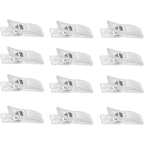 12 Clips for Pleated Window Shade, Temporary Blinds Clips,Plastic Clips for Blackout Blinds Window Blinds Clips