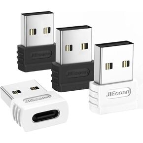 USB C to USB Adapter, [4 Pack] USB-C Female to USB-A Male Adapter,USB to USB C Adapter Fast Charging Converter Compatible with iPad,Apple iWatch Watch Series 7 SE,iPhone12/13 Pro, Black
