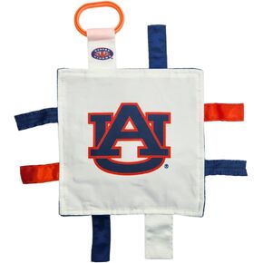 Auburn University Baby Tag Toy - College Football Basketball - Sensory Crinkle Toys - Soft & Safe - Ideal Stroller Toy - BPA Free w/Stroller Clip