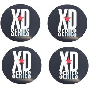 4 Pack KMC XD Monster 778 Black Cap Replacement Sticker