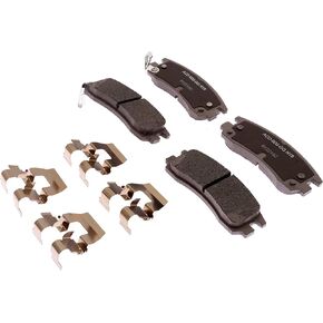 ACDelco Advantage 14D698CHF1 Ceramic Rear Disc Brake Pad Set with Clips