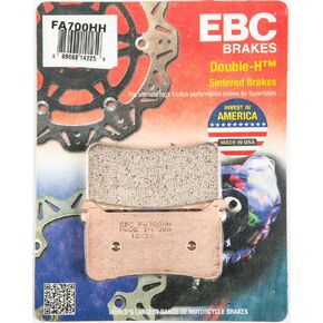 EBC Brakes FA700HH Double-H Series Sintered Disc Brake Pad, metallic, 1x1x1