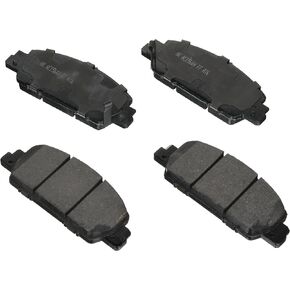 Akebono ACT1654 Ultra Premium Brake Pad Set, 1 Pack, Black