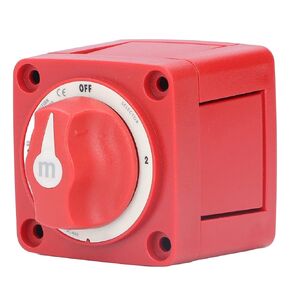 Boat Battery Switch, Fydun 300A Battery Knob Switch 3 Position Dual Circuit Power Disconnect Cut Off Isolator ON/Off for Boat, Car, Truck, Trailer, RV