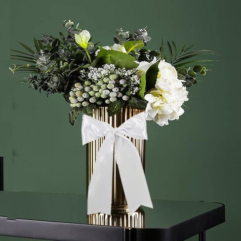 شريط من الساتان الأبيض بعرض 10.16 سم × 22 ياردة، شريط من القماش الصلب، شريط كبير لقص طقم الحفل، كرسي الافتتاح الكبير، وشاح، طاولة الشعر، أقواس السيارة، الخياطة الحرفية، تغليف الهدايا، تزيين حفلات الزفاف... in Kuwait