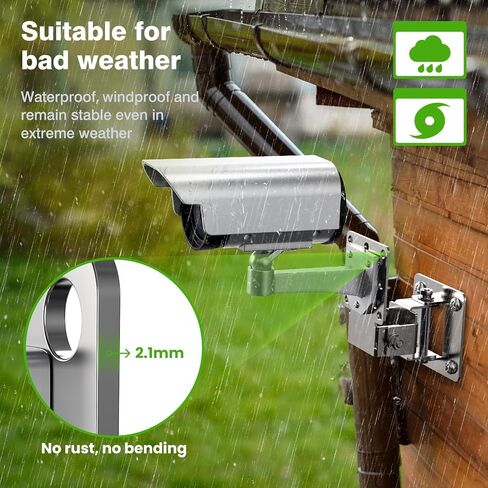 4 Pack Universal Wall/Pole Mounting Pole Mount Brackets with U-Bolt，L Mounting Kit Hardware Accessories for Outdoor Antennas, Wireless Bridge, AP, Security Camera,TV CB,Weather Station, Outdoor CPE in Kuwait