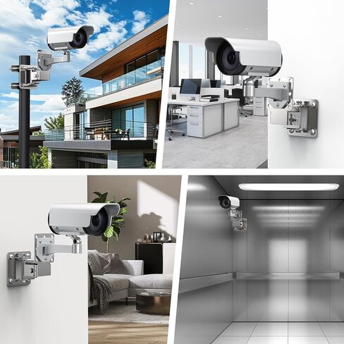 4 Pack Universal Wall/Pole Mounting Pole Mount Brackets with U-Bolt，L Mounting Kit Hardware Accessories for Outdoor Antennas, Wireless Bridge, AP, Security Camera,TV CB,Weather Station, Outdoor CPE in Kuwait