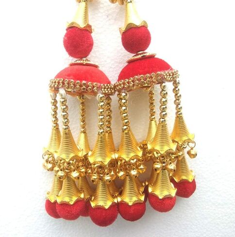 Bridal Heavy Red velvet Kaleera/Kalira/Kalire for Dulhan in Saudi Arabia