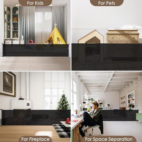 بوابات أطفال عريضة للغاية قابلة للسحب مقاس 178 بوصة، بوابات للحيوانات الأليفة في الهواء الطلق للكلاب، بوابة داخلية قابلة للسحب لفتحات واسعة للغاية، بوابة كلب كبيرة، بوابة كلب قابلة للسحب، بوابات أطفال قابلة للتعديل للمداخل in Kuwait