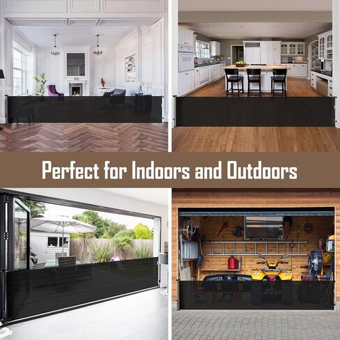 بوابات أطفال عريضة للغاية قابلة للسحب مقاس 178 بوصة، بوابات للحيوانات الأليفة في الهواء الطلق للكلاب، بوابة داخلية قابلة للسحب لفتحات واسعة للغاية، بوابة كلب كبيرة، بوابة كلب قابلة للسحب، بوابات أطفال قابلة للتعديل للمداخل in Kuwait