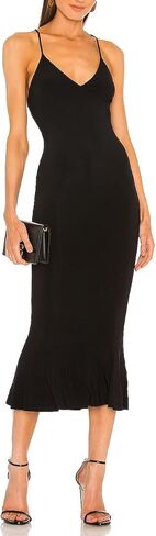 JLCNCUE Women's Spaghetti Straps V Neck Bodycon Mermaid Dress Elegant Ruffles Midi Dress Cocktail Evening Party Dress 325 in Saudi Arabia
