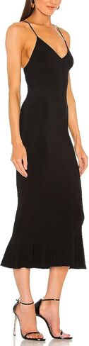 JLCNCUE Women's Spaghetti Straps V Neck Bodycon Mermaid Dress Elegant Ruffles Midi Dress Cocktail Evening Party Dress 325 in Saudi Arabia