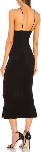 JLCNCUE Women's Spaghetti Straps V Neck Bodycon Mermaid Dress Elegant Ruffles Midi Dress Cocktail Evening Party Dress 325 in Saudi Arabia