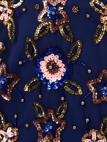 Adrianna Papell Women's Floral Beaded Short Dress in Saudi Arabia