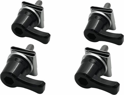 Saddlebag Mounting Hardware Theft Deterrent System Lock Fastener Bolt Nut for Harley Davidson Touring Road King Street Glide Electra Glide Road Glide 92-2022, BLACK-1 in Saudi Arabia