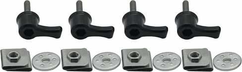 Saddlebag Mounting Hardware Theft Deterrent System Lock Fastener Bolt Nut for Harley Davidson Touring Road King Street Glide Electra Glide Road Glide 92-2022, BLACK-1 in Saudi Arabia
