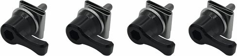 Saddlebag Mounting Hardware Theft Deterrent System Lock Fastener Bolt Nut for Harley Davidson Touring Road King Street Glide Electra Glide Road Glide 92-2022, BLACK-1 in Saudi Arabia