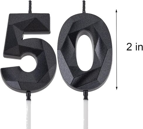 50 شمعة عيد ميلاد باللون الذهبي الوردي مقاس 50.8 سم، ثلاثية الأبعاد ماسية رقم 50 لتزيين الكيك للرجال والنساء وحفلات أعياد الميلاد in Saudi Arabia