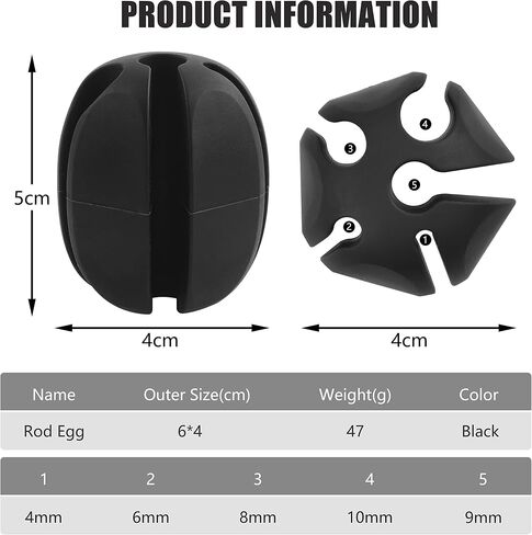 Multifunctional Fishing Rod Bundler Holder 5-Hole,Rubber Fishing Pole Strap Ties High Elastic Soft Rod Puller Fish Pole Protector Setter in Saudi Arabia