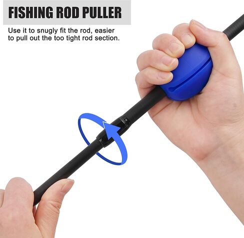 Multifunctional Fishing Rod Bundler Holder 5-Hole,Rubber Fishing Pole Strap Ties High Elastic Soft Rod Puller Fish Pole Protector Setter in Saudi Arabia