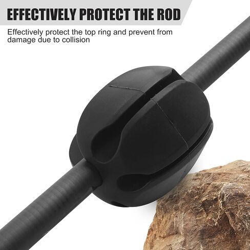 Multifunctional Fishing Rod Bundler Holder 5-Hole,Rubber Fishing Pole Strap Ties High Elastic Soft Rod Puller Fish Pole Protector Setter in Saudi Arabia