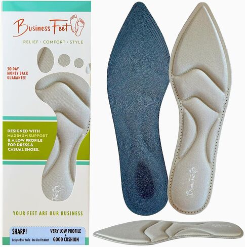 Sharp! Ultra Thin Insoles Lightweight Cushioning Inserts for Heels and Pointed-Toe Flats Designed by Business Feet® Womens Shoes Dress Stillettos Insoles for High Heels One Size Fits Most in Saudi Arabia
