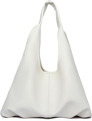Womens Hobo Bag with Removable Pouch PU Leather Tote Bag Set, Large Handbag Shoulder Bags Zipper Purse for Work & Shopping in Saudi Arabia