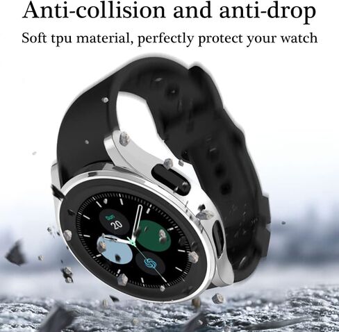 عبوة من 12 قطعة متوافقة مع حافظة Samsung Galaxy Watch 5 Pro 2022، حافظة حماية شاشة ناعمة مطلية بمادة TPU مقاومة للخدش بالكامل لساعة Galaxy Watch 5 Pro 45 مم / 46 مم (12 عبوة) in Saudi Arabia