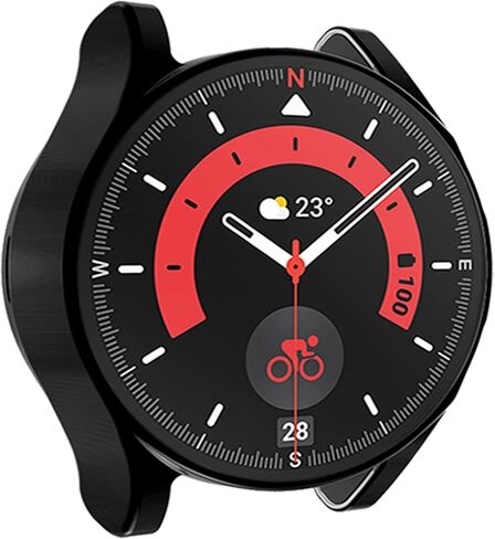 عبوة من 12 قطعة متوافقة مع حافظة Samsung Galaxy Watch 5 Pro 2022، حافظة حماية شاشة ناعمة مطلية بمادة TPU مقاومة للخدش بالكامل لساعة Galaxy Watch 5 Pro 45 مم / 46 مم (12 عبوة) in Saudi Arabia