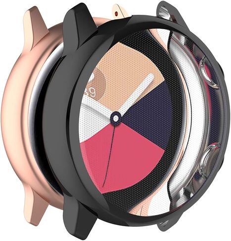 MOTONG for Samsung Galaxy Watch Active SM-R500 Protective Case - Full Coverage TPU Protective Case Cover Shell for Samsung Galaxy Watch Active SM-R500 (Black) in Saudi Arabia