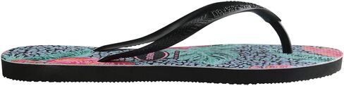 Havaianas kids slim animal floral sandal - black/black, 13C/1Y little kid in Kuwait