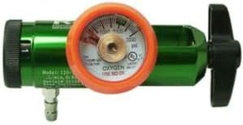 3 LPM منظم أكسجين الأطفال CGA-870 مع مخرج بارب والتدفقات العشرية والتحويل عن طريق الجهاز التنفسي المستجيب #120-1000C-CONV in Kuwait