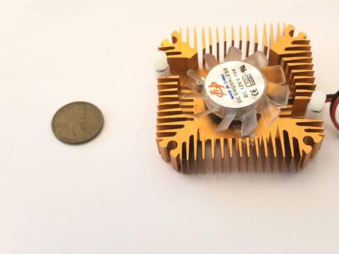 4 قطع النحاس 12 فولت 55 مللي متر 2PIN الألومنيوم مروحة التبريد المبرد برودة VGA وحدة المعالجة المركزية A8 in Kuwait