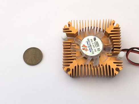 4 قطع النحاس 12 فولت 55 مللي متر 2PIN الألومنيوم مروحة التبريد المبرد برودة VGA وحدة المعالجة المركزية A8 in Kuwait