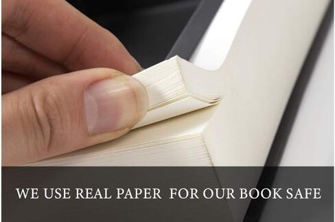 كتاب التحويل المحمول من Real Pages آمن - كتاب مجوف مع حجرة سرية مخفية للمجوهرات والمال والنقود (الجميلة والوحش) (كبير جدًا، قفل مركب) in Saudi Arabia