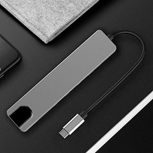 Dioche USB C Hub, 8-in-1 USB C Adapter with 4K HDMI, USB-C to Type-C USB 3.0 Hub HDMI RJ45 Ethernet Mini SDTF OTG Adapter in Saudi Arabia