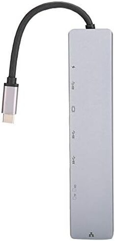 Dioche USB C Hub, 8-in-1 USB C Adapter with 4K HDMI, USB-C to Type-C USB 3.0 Hub HDMI RJ45 Ethernet Mini SDTF OTG Adapter in Saudi Arabia