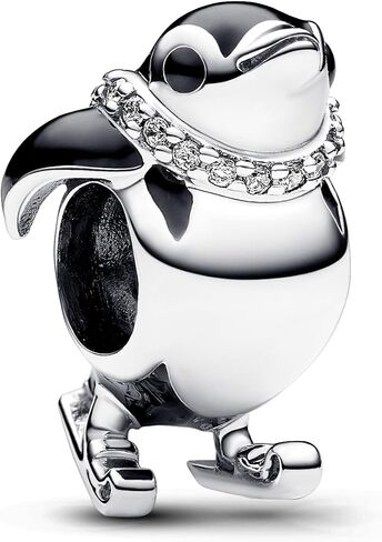 Charm Pandora 792988C01 Penguin skier in Saudi Arabia