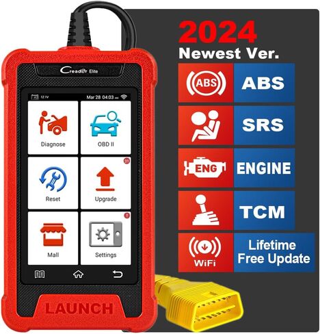 إطلاق Creader Elite 200 Obd2 Scanner 2024 أحدث محرك/ABS/SRS/أداة المسح التشخيصي للسيارة، قارئ رمز الوسادة الهوائية، شاشة لمس 4 بوصة، تحديث WiFi مجاني مدى الحياة، إصدار مطور مثل CRP123 in Saudi Arabia