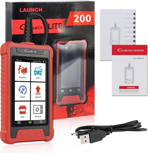 إطلاق Creader Elite 200 Obd2 Scanner 2024 أحدث محرك/ABS/SRS/أداة المسح التشخيصي للسيارة، قارئ رمز الوسادة الهوائية، شاشة لمس 4 بوصة، تحديث WiFi مجاني مدى الحياة، إصدار مطور مثل CRP123 in Saudi Arabia