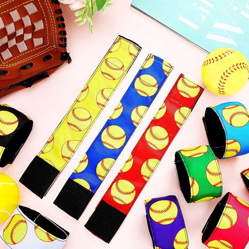 Unittype 20 Pairs Softball Sleeve Holders Sports T Shirt Sleeve Clips Sleeve Straps with Hook and Loop Sleeve Ties Sleeve Bands Fasteners for Girl Women Men Boy Activities, 10 Colors in Saudi Arabia