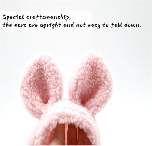 سترة شتوية من القطيفة للكلاب والقطط والحيوانات الأليفة، سترة شتوية من القطيفة، أزياء أرنب وأرنب للارتداء اليومي في العطلات (صغير، وردي) in Kuwait